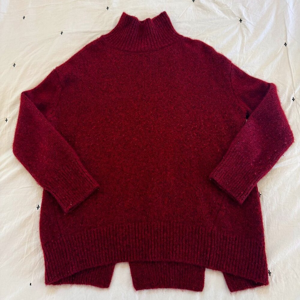 VINCE Oversized Cashmere Turtleneck Sweater - Size Small